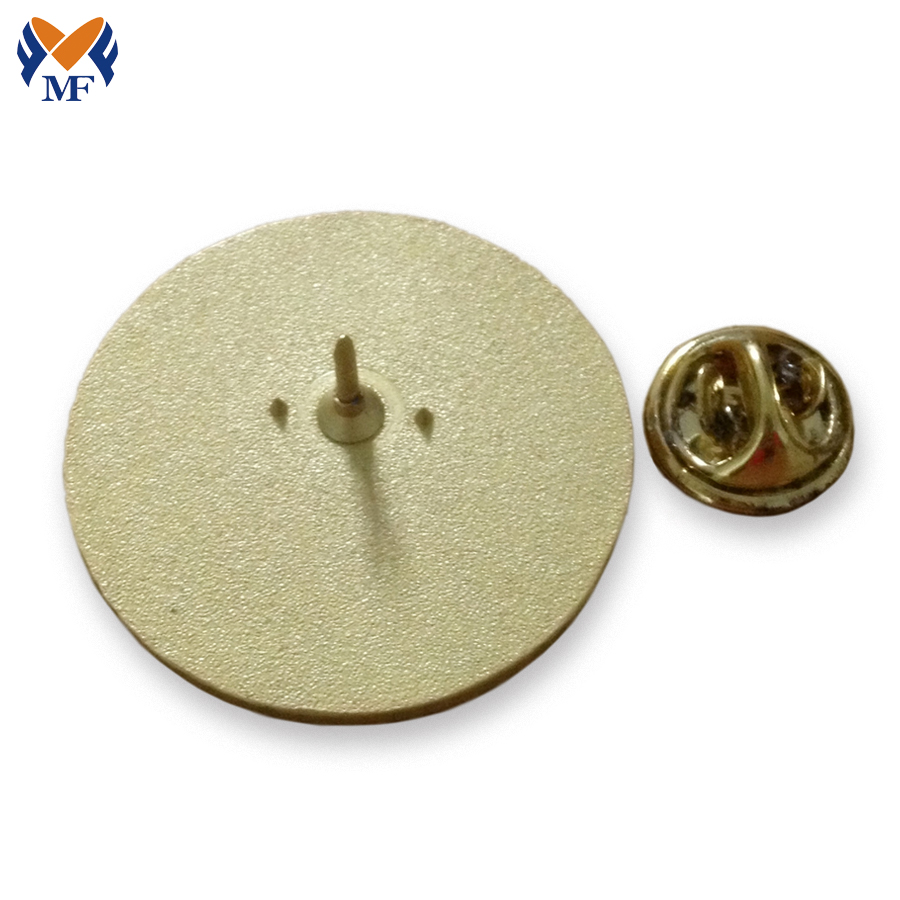 Metal Logo Round Badge Holder For Handbags