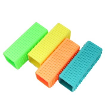 Silicone Hollow Rubber Pet Hair Removal Brush for Cleaning Carpets, Furniture, and Clothes