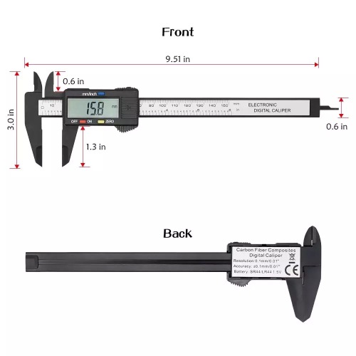 Plastik elektronischer digitaler Display Vernier -Bremssattel