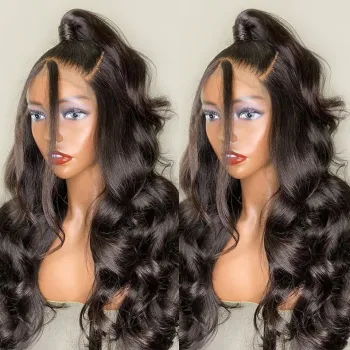 Virgin 100% Human Natural Hd Swiss Lace Front Wig Perruque Hd Lace Front Human Hair Wig Transparent 13X6 Hd Lace Frontal Wigs