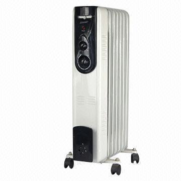 Oil filled radiator, cord storage, tip over
