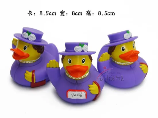 Eco-friendly vinyl floating bath play duck toys hot sell kids rubber animal toys PVC