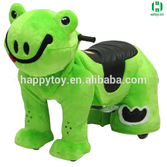 HI CE amusement coin operated frog animal scooter kiddie car toy machine in mall
