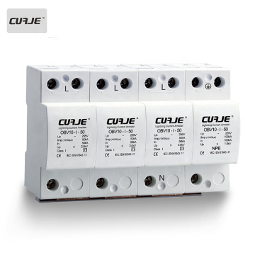 CUAJE OBV10 Type 1 Class I GDT Surge Arrester - 50kA Protection Device SPD