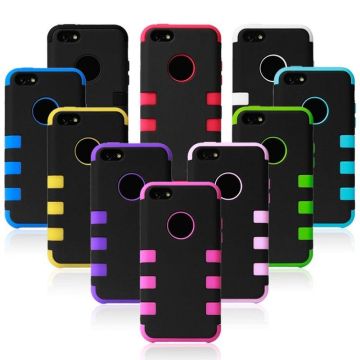 Shock-proof Hybrid Rugged Armor Silicone Rubber Iphone 5c Protective Cases Cover Pouch