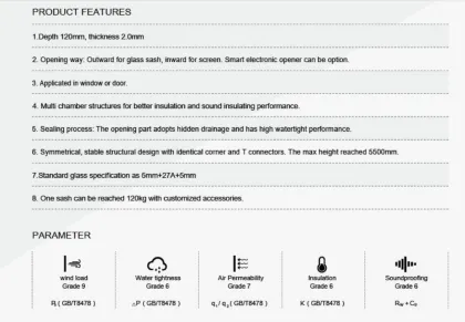 Aluminium Casement windows Acoustic Window