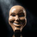 Máscara de sorriso de rosto humano de Halloween