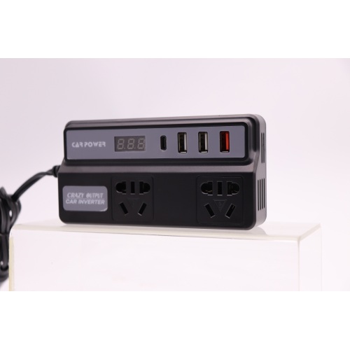 12V-24V to 220V Car Power Inverter with Multi-Ports and QC3.0