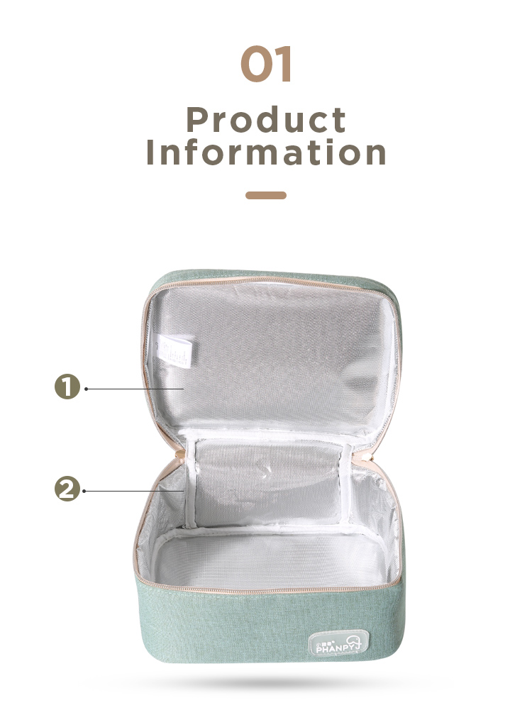PH109248 Hochwertige Muttermilch-isolierte Kühlboxen Großhandel Isolierte Tasche für Babypflege