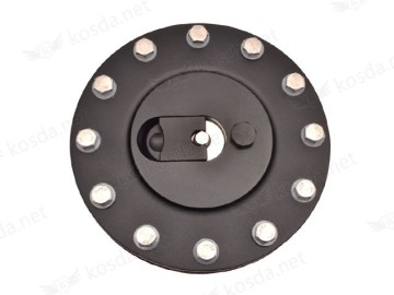 12 bolt Black Anodized Aluminum Billet Fuel Cell Cap Flush Mount
