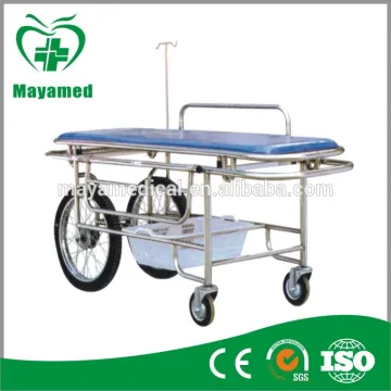MY-R029 medical stretcher Stainless steel Stretcher with Four Castors