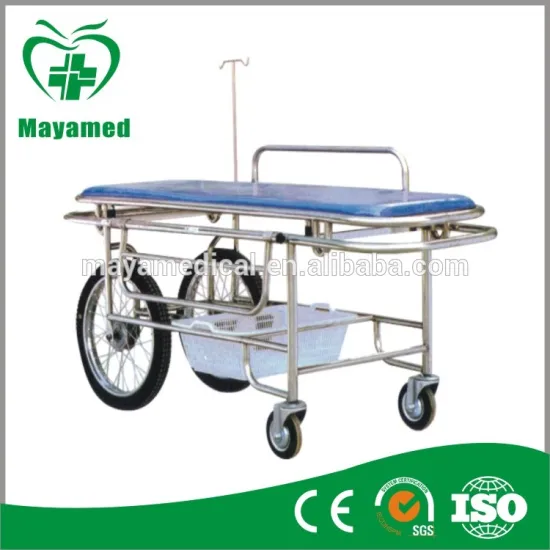 MY-R029 medical stretcher Stainless steel Stretcher with Four Castors