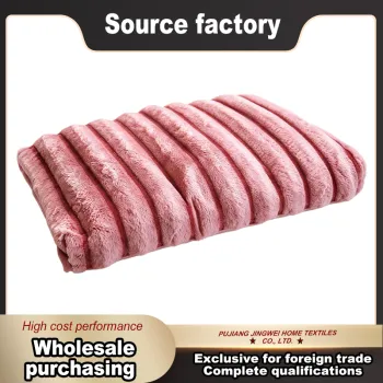 Luxury Soft Fuzzy Channel Bolster for Living Room