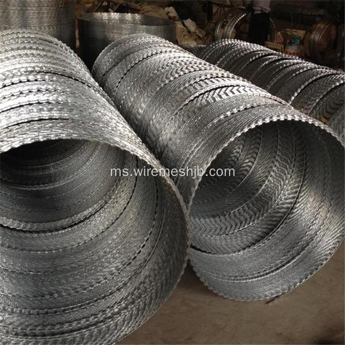 Galvanized dan Plastic-sprayed Razor Wire