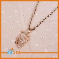 Colliers de forme de Gecko avec strass et placage