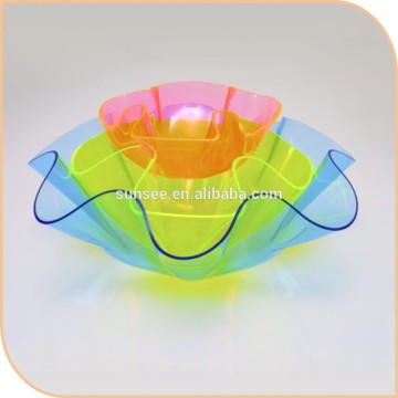 beautiful acrylic salad bowl for sale/acrylic candy box/acrylic home organizer