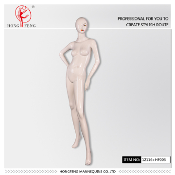 female makeup sexy mannequin in gloss white