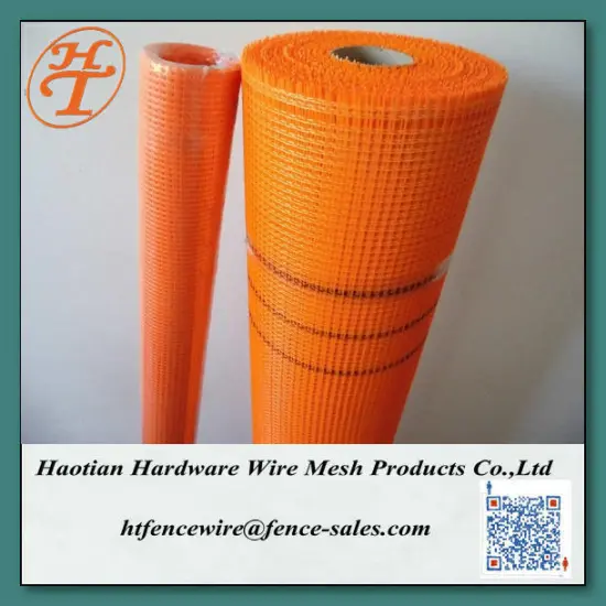 orange 4*4mm160g/m2 1*50m wall anti-crack fiber glass mesh