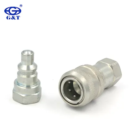 Interchangeable Parker Hannifin TC-371 High Pressure Quick Coupler with Sleeve Lock and Poppet Valve - 3/8 Inch Body Size