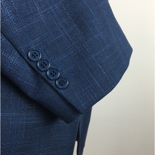 Dark blue Single Breasted Bespoke Business Suit