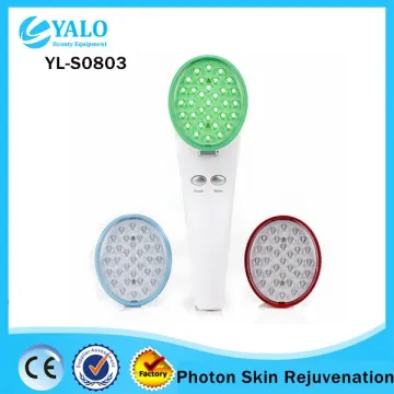 YL-S0803 Three color Photon LED Skin Rejuvenation facial massager