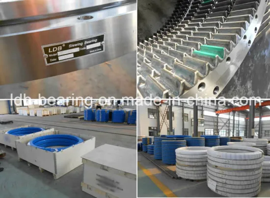 Deck / Ship Crane Three Row Roller Slewing Bearing Ring, Slewing Ring Bearing for Stacker and Reclaimers