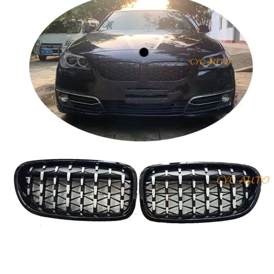 Black Diamond Style Kidney Front Bumper Hood Grille for BMW 5 Series F10 Body Kit