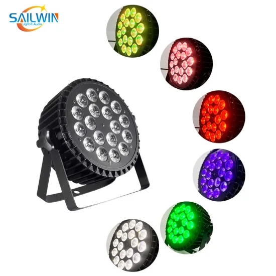 EU Stock Sailwin LED Stage Light 18X18W RGBAW UV Aluminum DMX512 LED Par Light for Weddings and Events