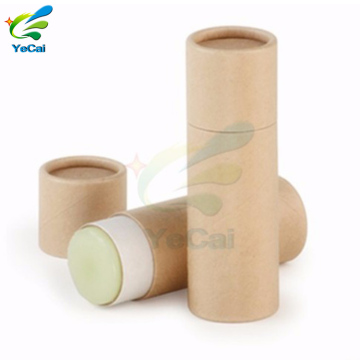 Tubo del rossetto di carta di eco-qualità di alta qualità, tubo d'imballaggio della carta di timbratura calda per il balsamo di labbro