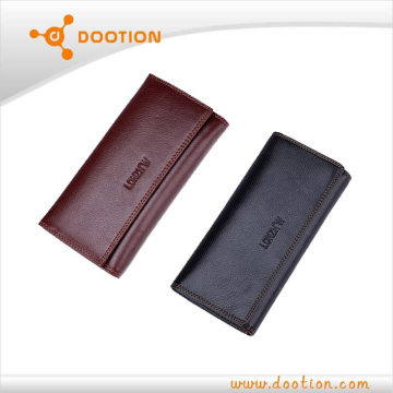Cheap genuine leather unisex wallet wholesale 2014 with long design