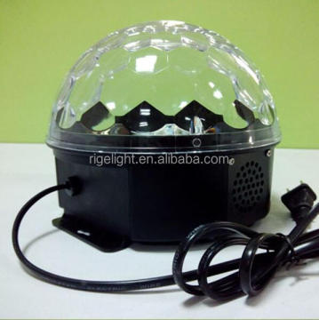 3x3w RGB UFO magic crystal LED crystal magic ball support Auto,sound active, DMX control mode