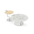 Conjunto moderno de mesa de café simplista e elegante