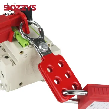 6-Holes Loto Steel Group Lockout Hasps with 1in (25mm) Inside Jaw Diameter for Multi-person Industrial Equipment Management