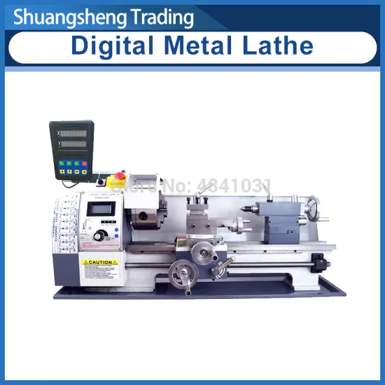 WM210V Digital Metal Lathe/850W Brushless Motor All Steel Gear Lathe/38mm Spindle Bore Hole +125mm Chuck Mini Lathe Machine