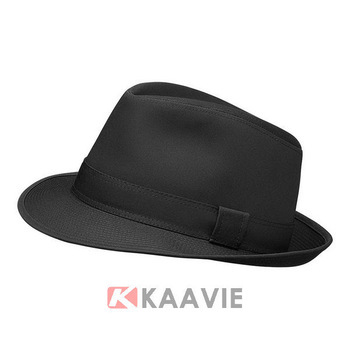 100 cotton twill wholesale cheap black fedora hats for men