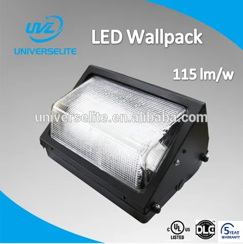5 years warranty IP65 High quality UL CUL DLC 60W ul listed led wall light