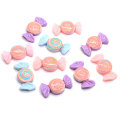 100 Pcs Campuran Resin Spiral Permen Manis Dekorasi Kerajinan Manik-manik Pipih Cabochon Kawaii Hiasan Untuk Scrapbooking DIY