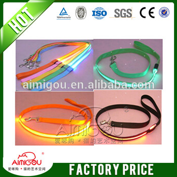 15 years factory new style wholesale personalized led dog leash