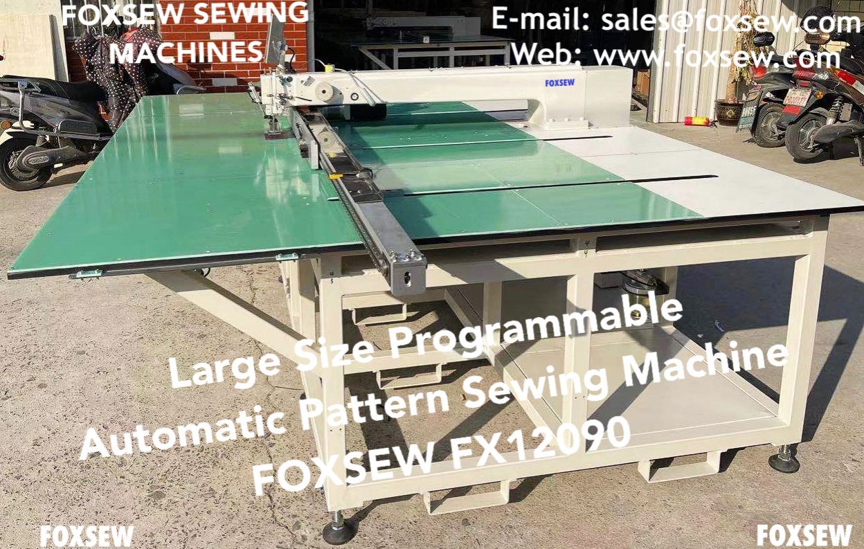 Large Size Programmable Automatic Pattern Sewing Machine for Sofa Furniture and Upholstery on Leather and Fabrics FOXSEW FX12090 -5