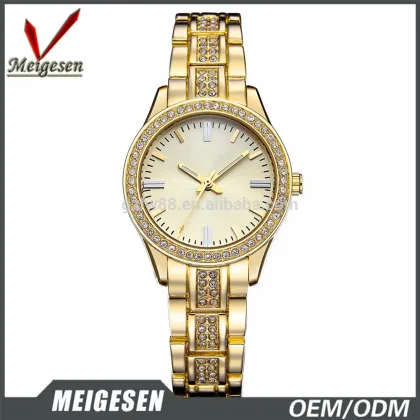lady gold watch fashion diamonds watch 2016 hot sell watch
