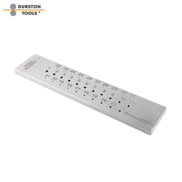 Durston Precision Jewelry Drawplates: Hardened Steel & Tungsten Carbide, 0.5-3mm Round Hole Sizes