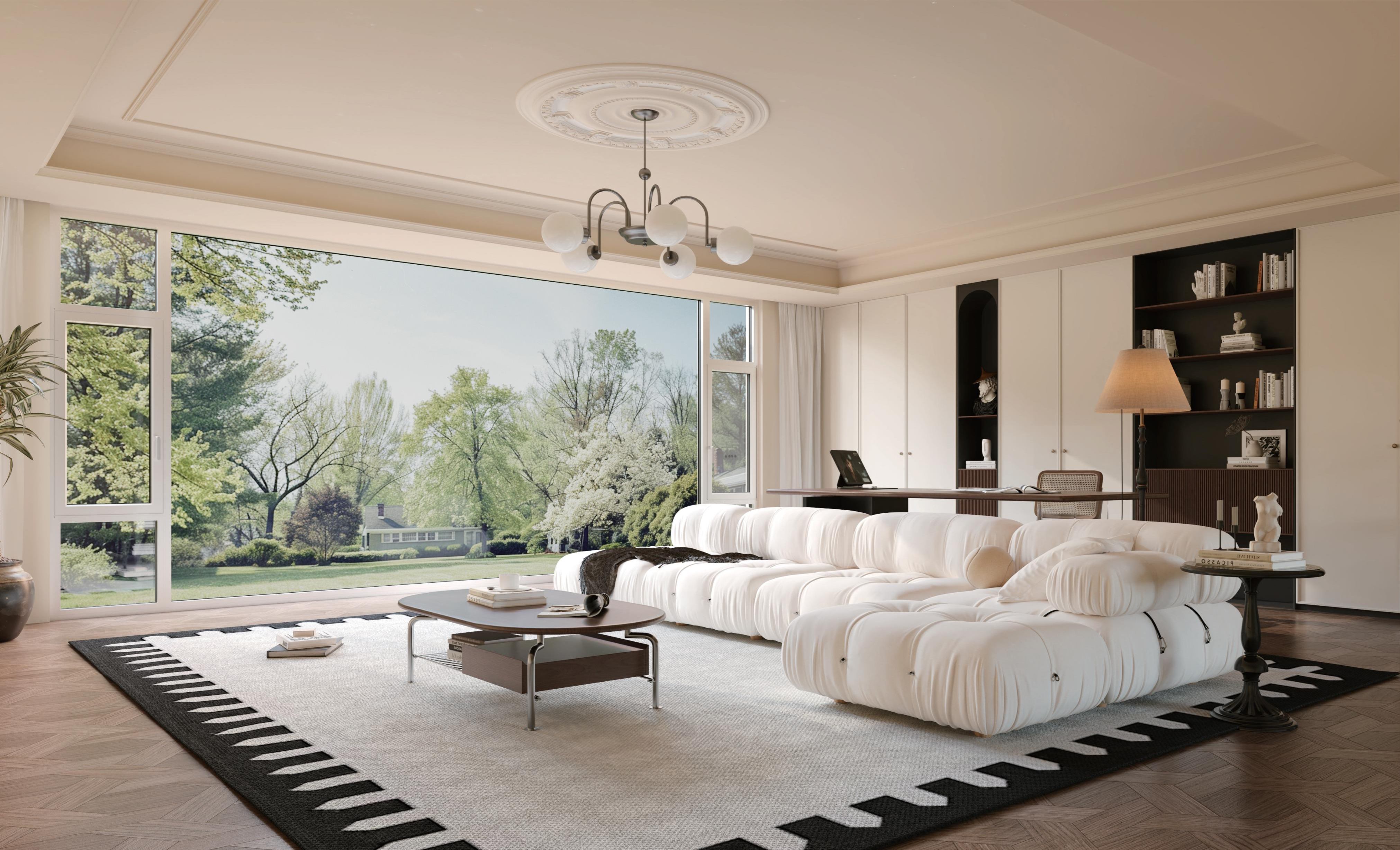 Instalação comercial de janelas de alumínio