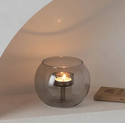 Luxury creative design hand made glass candle holder