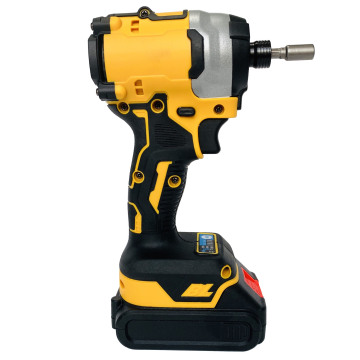 Kit de chave de fenda de impacto sem fio de 20V: chave de fenda portátil, recarregável e sem escova de lítio com alto torque