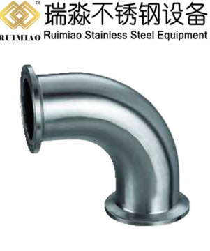 tri clamp, sanitary sus304/sus316L stainless steel clamp pipe 90 deg elbow