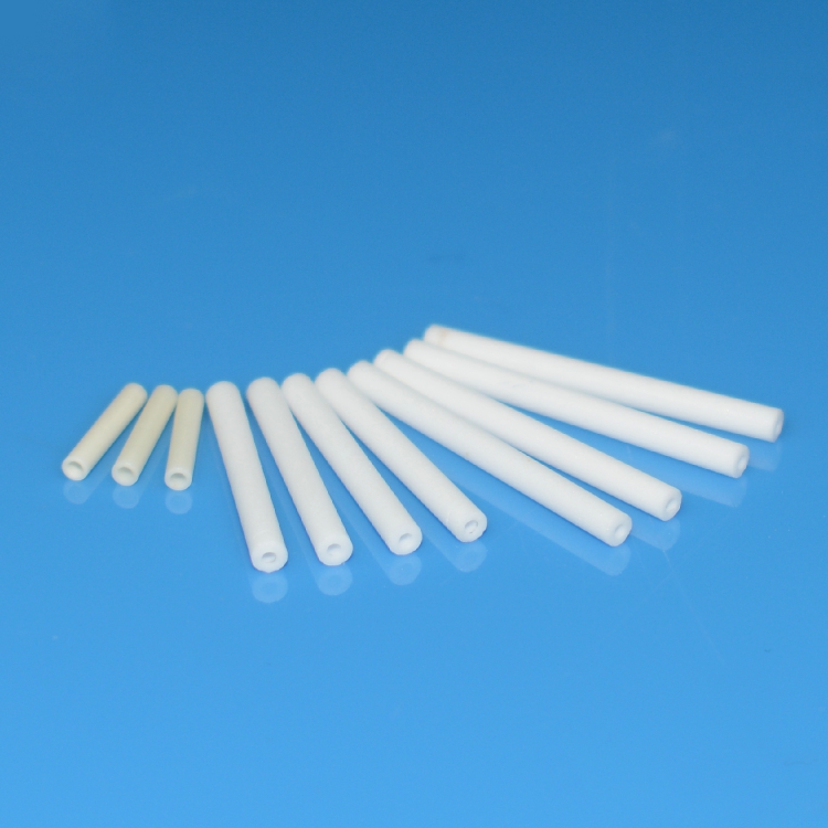 Small diameter alumina ceramic tubes