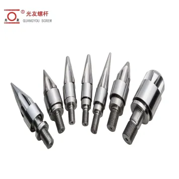 Nitrided Alloy Injection Molding Screw Tips for PE Bottle Manufacturing