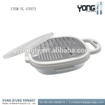 stainless steel grater with plastic container, multi vegetable graters