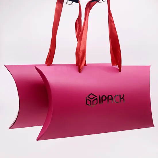 Custom Printed Product Packaging Pillow Boxes With Window