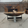 Charcoal Corten Steel Wood Fire Pits